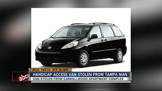 Handicap van stolen from Tampa gated community