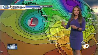 10News Pinpoint Weather with Meteorologist Angelica Campos