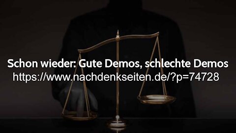 Schon wieder Gute Demos und schlechte Demos