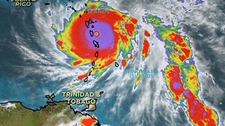 Hurricane Maria headed towards Puerto Rico