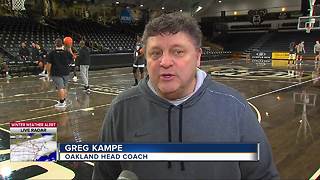 Oakland's Greg Kampe wants a season sweep of Detroit Mercy