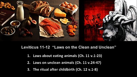 Leviticus 11-12 "Laws on the Clean and Unclean" - Calvary Chapel Fergus Falls