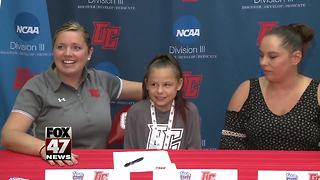 Olivet College recruits 9-year-old with chronic disease