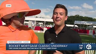 Jumbo-hat Rickie Fowler fan joins Brad Galli live