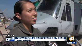 Female pilot breaking barriers