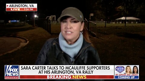 Sara Carter presses McAuliffe supporters on candidate's education policies