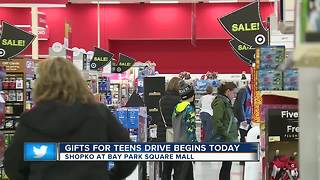 Gifts for teens drive