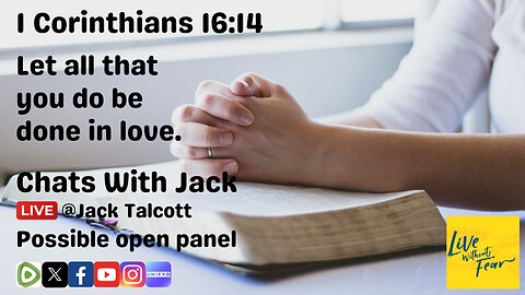 I Am vs Am I; Chats with Jack and Open(ish) Panel Opportunity
