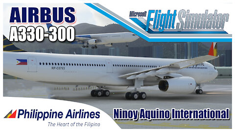 A330-300 Landing at Ninoy Aquino Int. Cockpit view | MS Flight Simulator 2020
