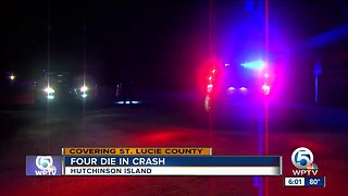 4 die in Hutchinson Island crash Friday night