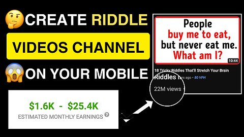 How to Create Riddle Videos and Earn $20,426/month