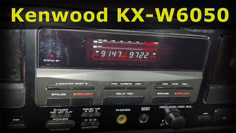 Kenwood KX-W6050 - vintage double recording auto reverse cassette deck
