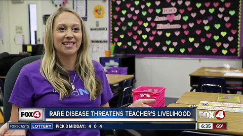 Teacher battles rare disease; seeks to raise awareness