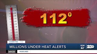 Millions under heat alerts across the country