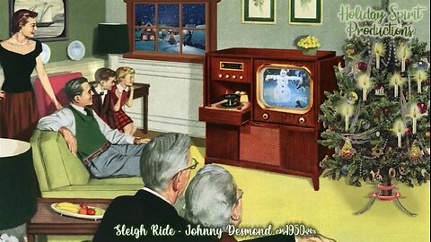 1940's, 50's, and 60's Christmas Oldies Play on the Record Player as Christmas Cartoons Play on Television!