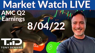 AMC Q2 Earnings - Stock Market Watch LIVE - 8/4/22