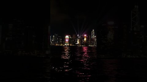 keindahan kota hongkong pada malam hari