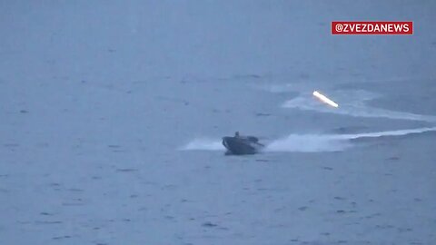 The destruction of a suicide vessel of the AFU that attempted to attack warship of the Russian Navy