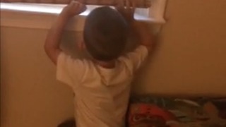 Sneaky Mom catches toddler off guard