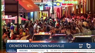 Crowds fill downtown Nashville
