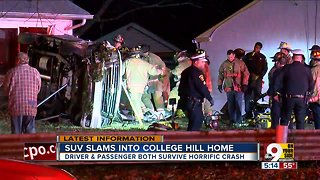 FD: 2 hurt after man drives into College Hill home