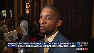 Councilman Brandon Scott voted as new Baltimore City Council President