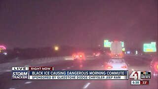 Black ice wreaking havoc on morning commute