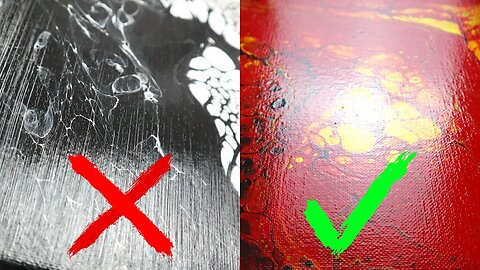 Acrylic pour finish with NO BRUSH MARKS! - Easy acrylic pour varnish method