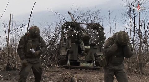 💥 Tsentr Group of Forces' Giatsint-S howitzers eliminate AFU firepower