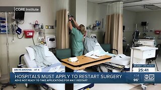 Hospitals must apply to restart surgery