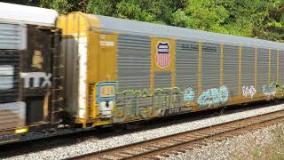 CSX Autorack Train from Sullivan, Ohio September 27, 2020