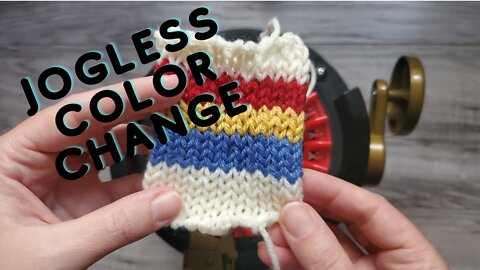 Jogless color change. Color change on circular knitting machine. Addi / Sentro color change.