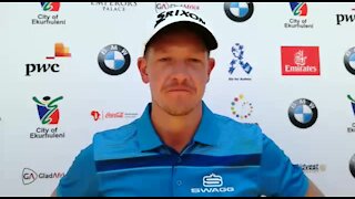 VIDEO-GOLF-SA-OPEN: Jacques Kruyswijk speaks about leading the SA Open (rfS)