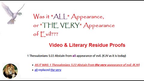 Abstain From The Very Appearance Of Evil 1 Thessalonians 5 22 Supernatural Bible Change