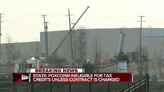 State: Foxconn ineligible for tax credits unless contract is changed