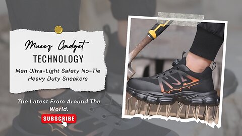 Men Ultra-Light Safety No-Tie Heavy Duty Sneakers | Link in description