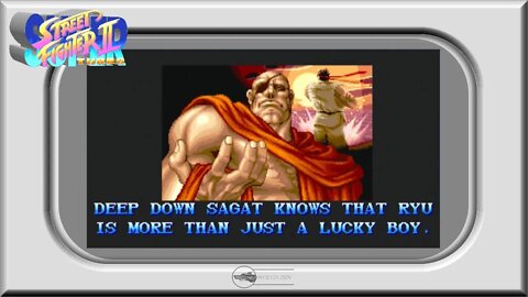 (MAME) Super Street Fighter 2 Turbo - 11 - Sagat - M Bison fight + Ending (no commentary)