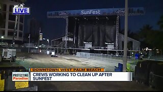 Cleanup underway after SunFest 2019 wraps up