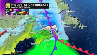 Warmth and snow battle over atlantic canada