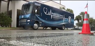 Palm Beach County leaders introduce 'Hero' mobile COVID-19 testing vehicle