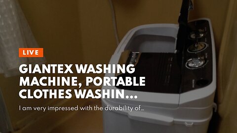 Giantex Washing Machine, Portable Clothes Washing Machines, 13lbs Wash and Spin Cycle, Semi-Aut...