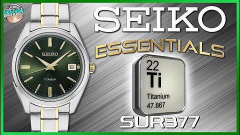Titanium For $177.00! | Seiko Essentials Titanium 100m Quartz SUR377 Dress Watch Unbox & Review
