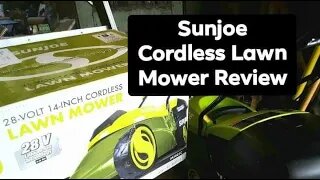 Sunjoe Cordless Lawn Mower Review