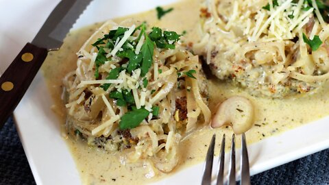 How to make tasty portobello mushroom caps with marsala sauce