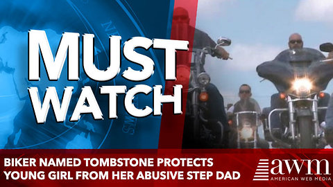 Biker Named Tombstone Protects 13 Years Old Girl From Her Abusive Step Father