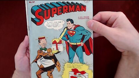 Reading Comic Books: Superman #37, 1945, DC Comics, Jerry Siegel, Joe Shuster [ASMR]