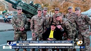 San Diego military veteran celebrates 100th birthday