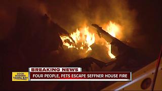 Fire destroys large Seffner house