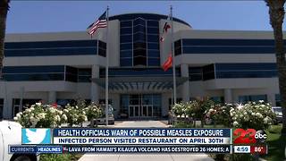 Health officials warn of possible measles exposure