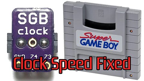 Clock Speed Fix For Your Super GameBoy | HOW TO